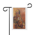 Peaceful Monk Garden Flag – Spiritual Art House Banner