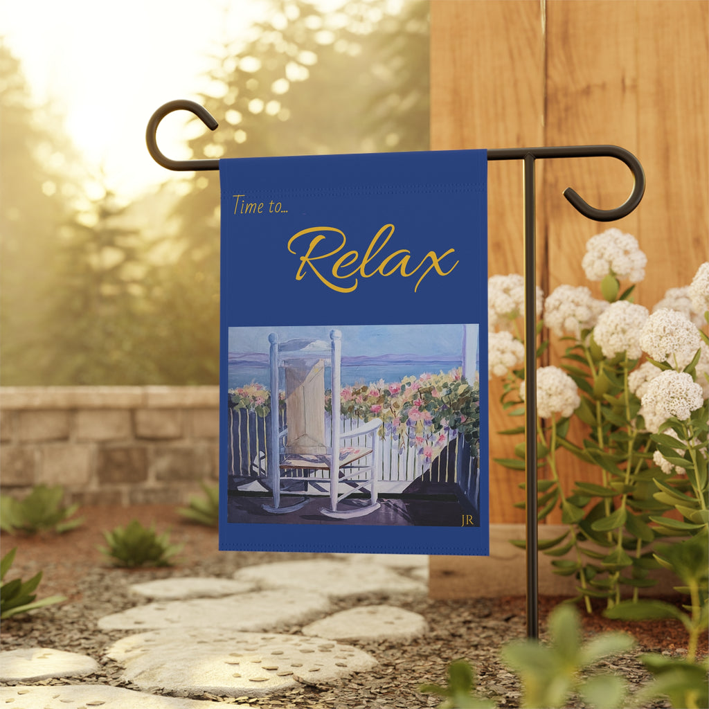 Relax Garden Flag — "Relax" Decorative House & Yard Banner