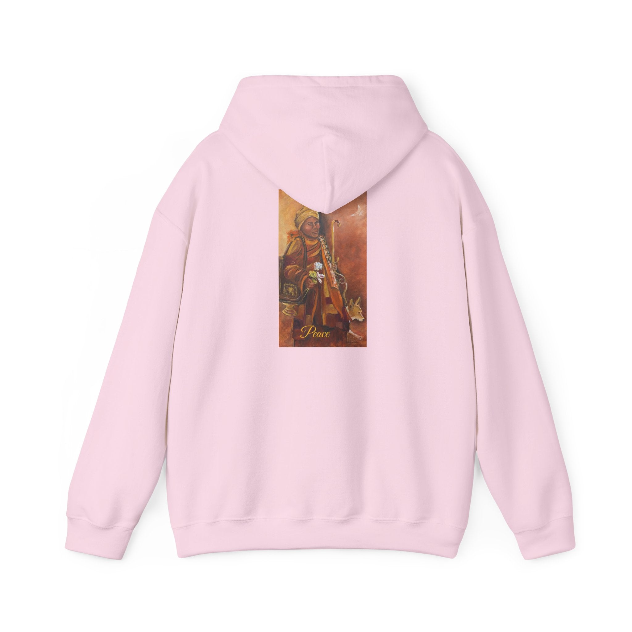 Hoodie — Spiritual Monk Art/ Print Back Graphic