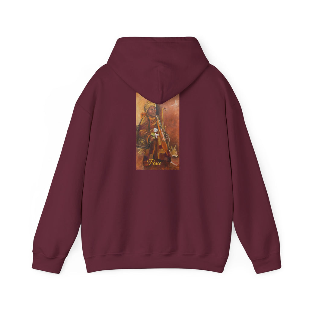 Hoodie — Spiritual Monk Art/ Print Back Graphic