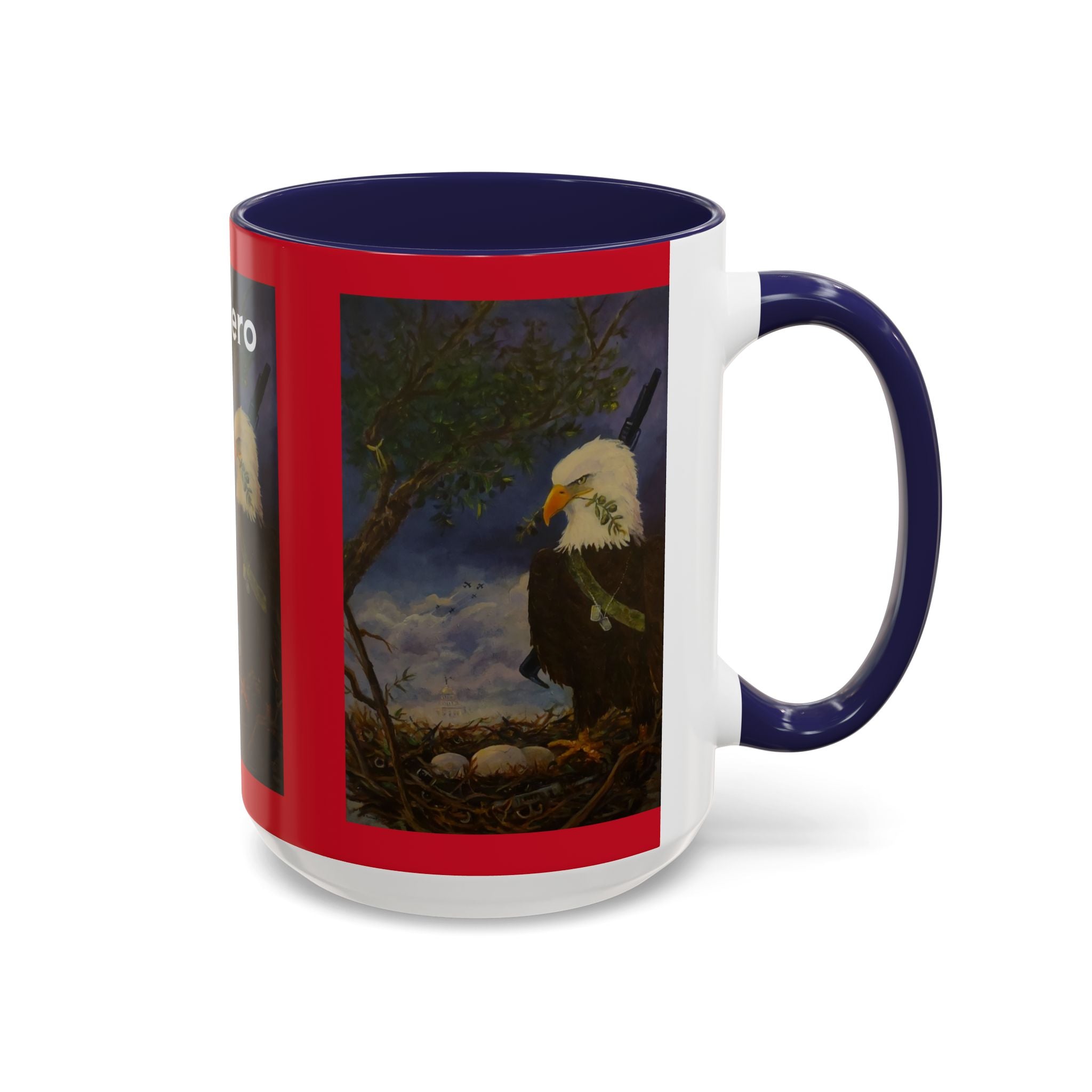 American Hero Patriotism Accent Coffee Mug (11, 15oz)