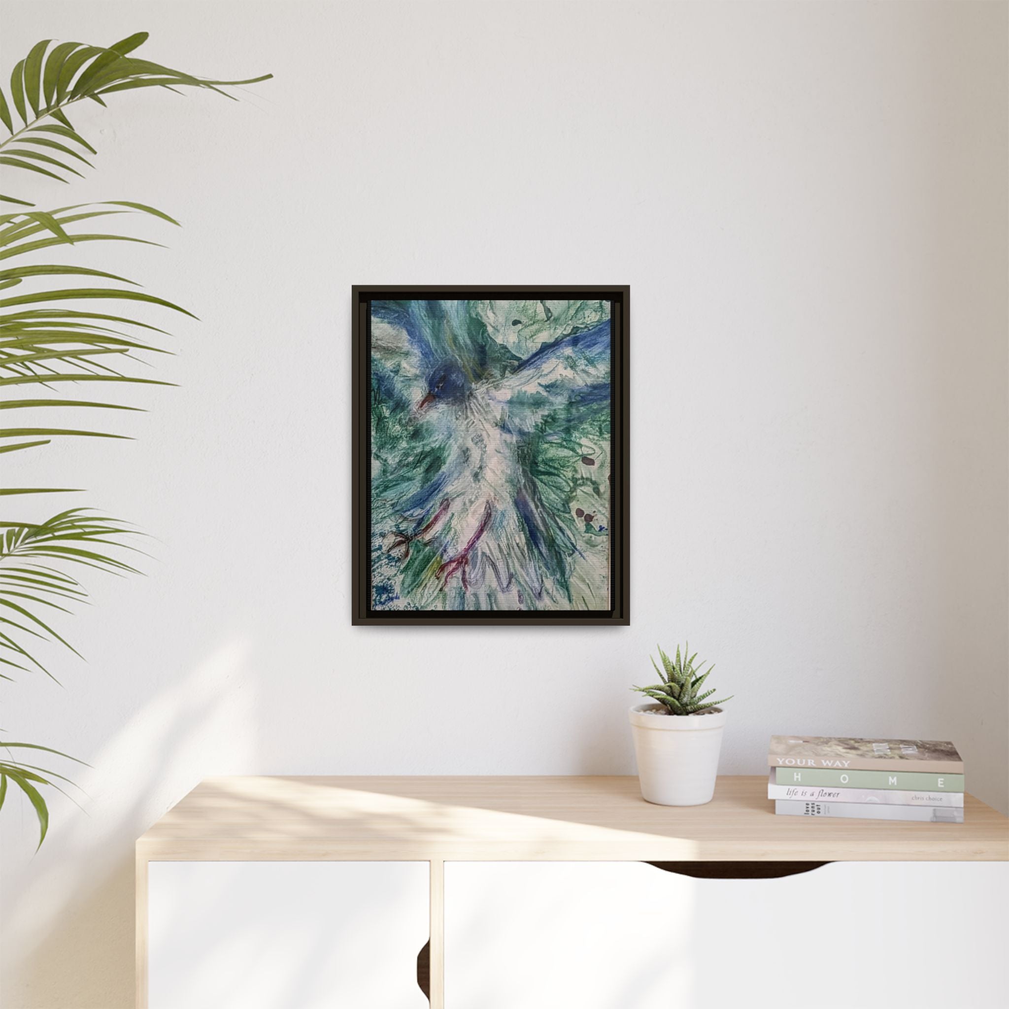 Free Bird, Framed Matte Canvas,   Multi-color frames)