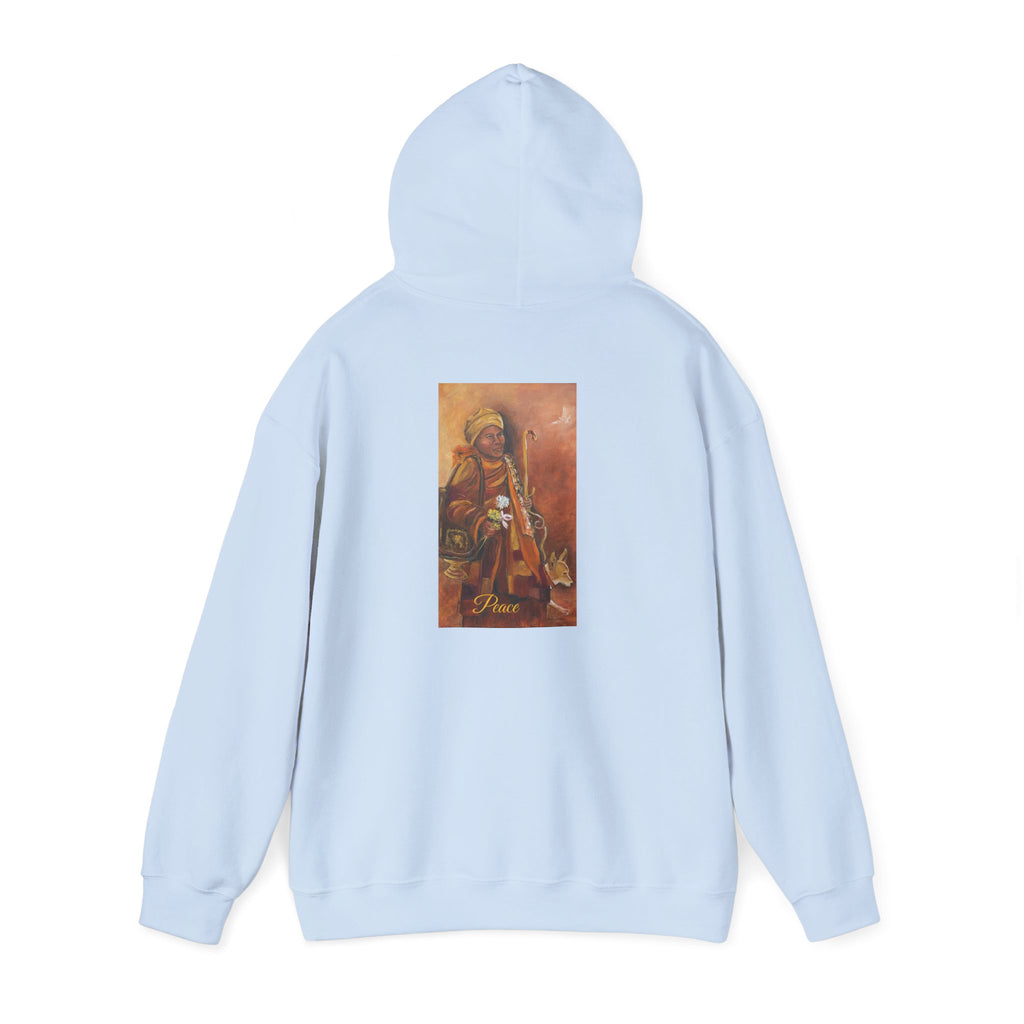 Hoodie — Spiritual Monk Art/ Print Back Graphic