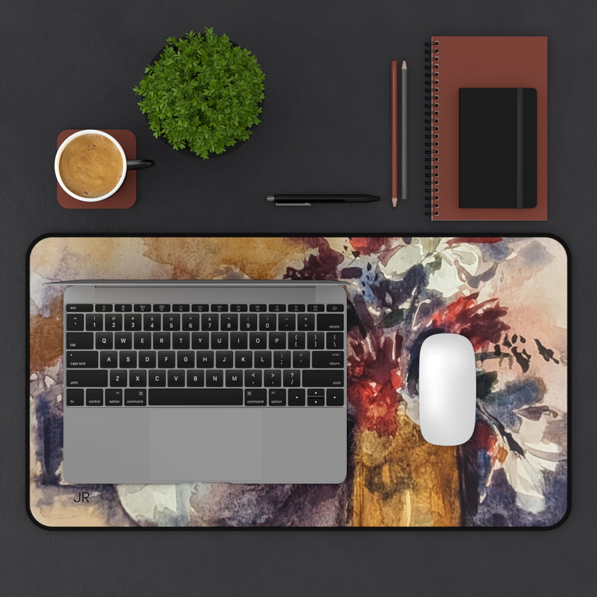 Floral mouse pad