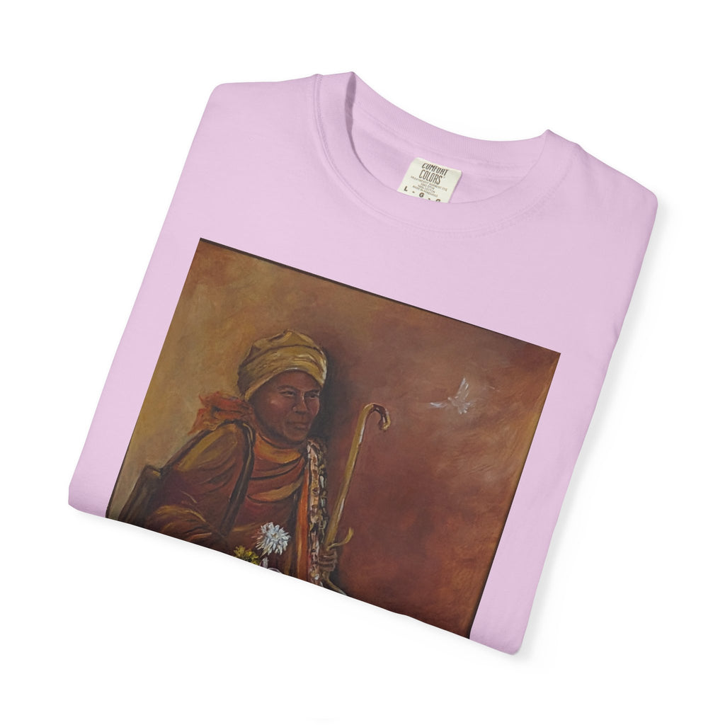 "Walk for Peace" front design,  Unisex, Garment-Dyed T-shirt