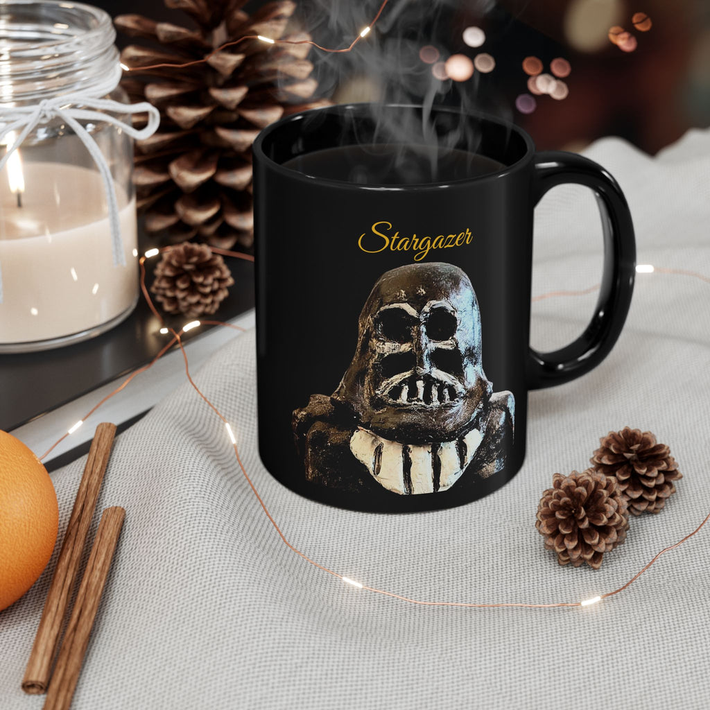 Happy Father's Day Black Mug – 'Dark Character Design (11oz & 15oz)