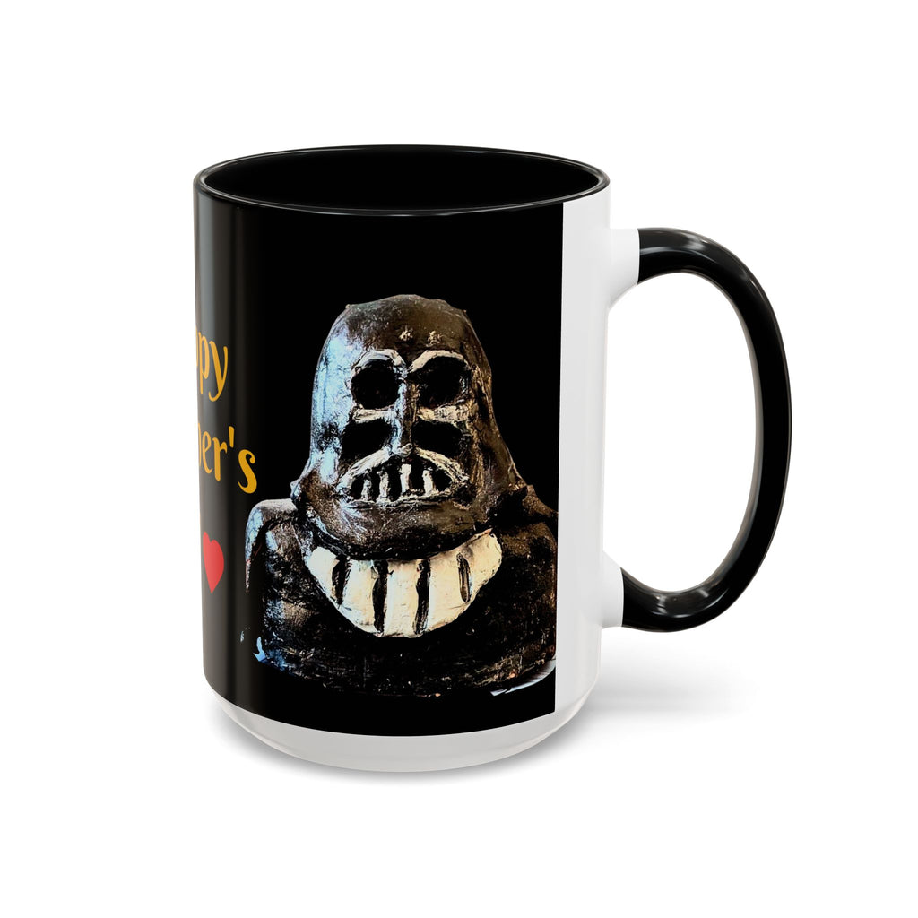 Father’s Day Coffee Mug – "Happy Father's Day" Black Accent Ceramic Mug (11/15oz)